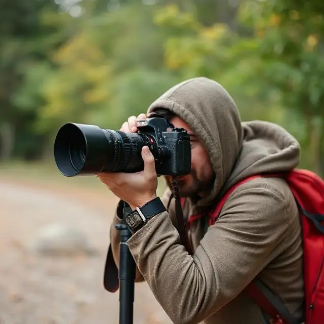 Photographer in action